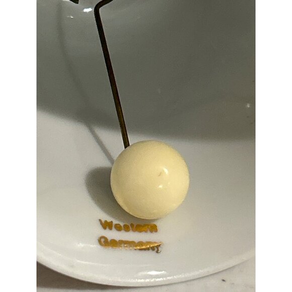 Vintage Christmas 1982 Porcelain Bell With Christmas Tree Design Western Germany - Picture 4 of 5